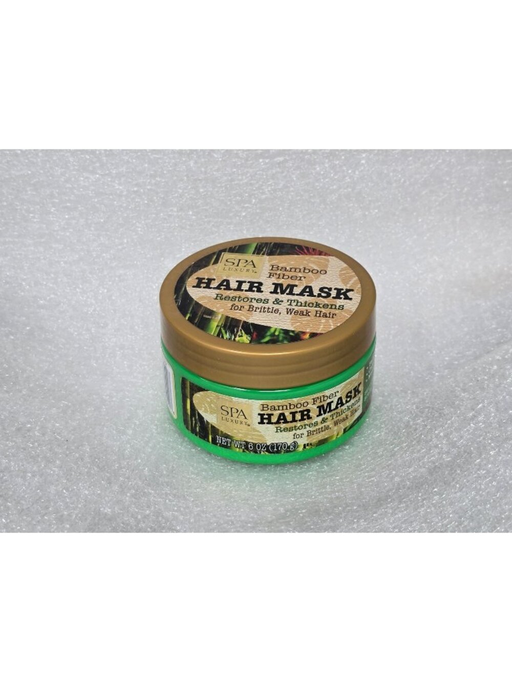 Spa Luxury Bamboo Fiber Hair Mask 6 Oz Restores & Thickens Brittle Weak Hair